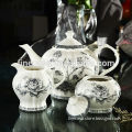 Elegant Fine New Bone China Tea Pot Coffee Pot Sugar Pot Milk Pot of Nocturne